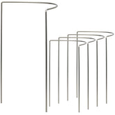 Edelstahl Pflanzenstütze Staudenstütze halbrund - Ø 38 cm - 100 cm hoch aus 4mm Edelstahl Draht - Für den Garten - Metall - Buschstütze - Staudenstütze - Pflanzbogen Staudenhalter Rankhilfe Pflanzenring