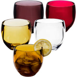 6x Campingglas aus Acryl 400ml - Weinglas ohne Stiel Acrylglas Wasserglas Kunststoff Camping Garten Echtglasoptik Picknick Becher Kinder Senioren Longdrink Coktail