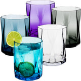 Campingglas aus Acryl 300ml/450ml bunt - 6 Personen - Trinkglas Acrylglas Wasserglas Kunststoff Camping Garten Echtglasoptik Picknick Becher Kinder Senioren Longdrink Coktail