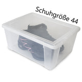 Aufbewahrungsbox mit Deckel 15 Liter - 39x29x17 cm - transparent stapelbar LEBENSMITTELECHT - Kunststoff Box Kiste - Plastik Behälter Organizer - Büro Haushalt Küche Kinderzimmer Spielzeugkiste
