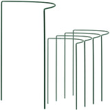 Pflanzenstütze halbrund - Ø 38 cm - 60 cm hoch - aus 4mm kunststoffummantelten Draht - Für den Garten - Metal - Buschstütze - Staudenstütze - Pflanzbogen Staudenhalter Rankhilfe Pflanzenring