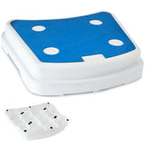 Caravan Trittstufe 48x38x10 cm Halbe Stufe aus Kunststoff bis zu 150kg belastbar mit Anti-Rutsch-Trittfläche Einstiegshilfe Einzeltritt Faltbar Wohnwagen Wohnmobil Fußbank Trittleiter