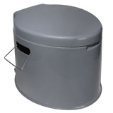 Campingtoilette mit Deckel und Papierhalterung herausnehmbarem Toiletteneimer