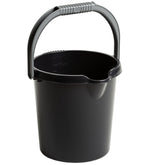 Eimer mit Ausguss und Henkel - 5 Liter - Putzeimer Haushalt Küche Bad Camping Kunststoff Eimer Haushaltseimer Wassereimer