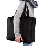 Aufbewahrungstasche für Zelt Teppich - 45x35x15 cm - mit 12 Heringen - Transport Tasche - Zeltteppich schwarz - 420D Polyester - wasserdicht