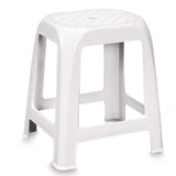 Stapelbare Hocker - Sitzhocker weiß oder braun - Sitzhöhe 46 cm hoch - bis zu 100 kg Duschsitz abwaschbar