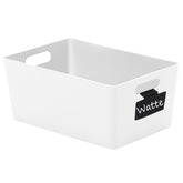 Ordnungsbox mit Beschriftungsclip - DINA5 - 25x17x11cm - 3,9 Liter Ordnungssystem