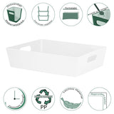 Ordnungsbox - DINA4 - 35x26x8cm - 6 Liter - Ordnungskorb - Schubladenorganizer Organizerbox - Ordnungssystem - Aufbewahrung