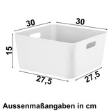 Ordnungsbox - 30x30x15 cm - Ordnungskorb - Regalorganizer - Wandregal Box für Würfelregal Ordnungssytem