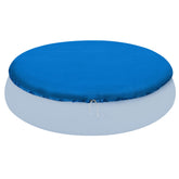 Poolabdeckung rund für Quick-up Pool D-244cm - mit Fixierseilen - 110g/qm PE - Wasserdicht - UV-stabil Poolabdeckplane Sonnenschutz Cover Swimmingpool Familienpool Poolzubehör Planschbecken