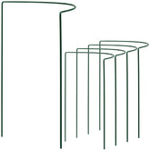Pflanzenstütze Staudenstütze halbrund - Ø38 cm - 70 cm hoch aus 4mm kunststoffummantelten Draht - Für den Garten - Metal - Buschstütze - Staudenstütze - Pflanzbogen Staudenhalter Rankhilfe Pflanzenring