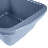 Schüssel 10 Liter rechteckig 39x35x15 cm Blau - Haushaltsschüssel Waschschüssel Universal Küchenschüssel Spülschüssel Kunststoff Fußbad Pflege Camping - nestbar