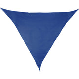 Sonnensegel 3 m dreieckig - blau - Sonnenschutz atmungsaktiv - UV-Schutz Garten Terasse Camping