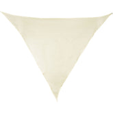 Sonnensegel 5 m dreieckig - creme - Sonnenschutz atmungsaktiv - UV-Schutz Garten Terasse Camping