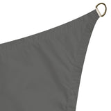Sonnensegel 4x4 quadratisch - grau - Sonnenschutz wasserabweisend - UV-Schutz Garten Terasse Camping