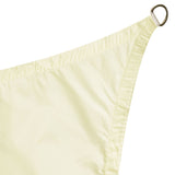 Sonnensegel 3 m dreieckig - creme - Sonnenschutz wasserabweisend - UV-Schutz Garten Terasse Camping