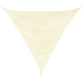Sonnensegel 3 m dreieckig - creme - Sonnenschutz wasserabweisend - UV-Schutz Garten Terasse Camping