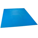 Poolunterlegmatte aus EVA in Blau - 0,5cm dick - 50x50cm - passend für spezielle Poolgrößen - Stecksystem in Puzzleform