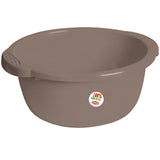Schüssel 14 Liter rund D-40x18 cm Braun - Haushaltsschüssel Waschschüssel Universal Küchenschüssel Spülschüssel Kunststoff Fußbad Pflege - nestbar