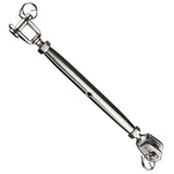 Edelstahl Wantenspanner Spannschraube D-6 x 16-24 cm lang - Seilspanner Segelspanner für Drahtseil