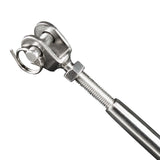 Edelstahl Wantenspanner Spannschraube D-6 x 16-24 cm lang - Seilspanner Segelspanner für Drahtseil