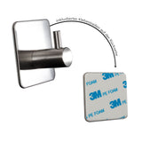 6x Wandhaken - 3M selbstklebend - Edelstahl Haken - Handtuchhaken ohne Bohren Wandhalterung universal Huthaken Klebehaken