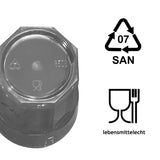 4x Campingglas aus Acryl 320ml bunt - Trinkglas Acrylglas Wasserglas Kunststoff Camping Garten Echtglasoptik Picknick Becher Kinder Senioren Longdrink Coktail