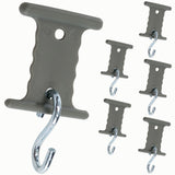Haken für Kederschiene Kederleiste - 6mm/8mm mit S-Haken Markisenhaken Markisenschienenaufhängung Vorzelthaken Kederhaken