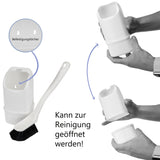 Campingtoiletten-Bürste 24cm mit Halter Klobürste WC klein Toilettenbürste für Chemietoiletten Camping Boot Toilette Reinigung Zubehör Outdoor WC Garnitur Set Reisemobil Badezimmer