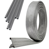 Doppelkeder Adapter mit Kederschiene 8mm - Drive away - 4 Meter Kederleiste für Wohnwagen Wohnmobil Caravan - Zeltkeder Vorzelt 6mm/4mm Keder Verbindung Kederband robust und biegsam grau 4m Kunststoff
