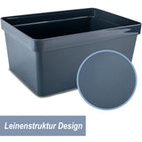 Ordnungsbox - 16x12x8 cm - 1,2 Liter - Ordnungskorb Schubladenorganizer Organizerbox Ordnungssystem Kunststoff Aufbewahrung Schrank Bad