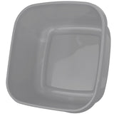 Schüssel 9 Liter - quadratisch- 31x31x14xm - grau - Waschschüssel Spülschüssel Wasserschüssel Lebensmittelecht - Kunststoff Spüle Waschbecken Wanne Box - Camping Abwaschschüssel Plastikschüssel