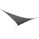 Bocamp Schattentuch Dreieck 3,6x3,6 Meter Grau, aus langlebigem HDPE