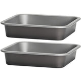 Quadratische Backform 17x17x3,5 cm für die Heissluftfriteuse Air Fryer - klein eckig Zubehör Einsatz Stahlblech antihaftbeschichtet bis 230°C Backform