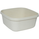 Schüssel 9 Liter - quadratisch- 31x31x14cm - beige - Waschschüssel Spülschüssel Wasserschüssel Lebensmittelecht - Kunststoff Spüle Waschbecken Wanne Box - Camping Abwaschschüssel Plastikschüssel