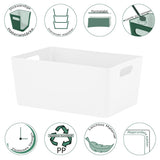 Ordnungsbox - DINA5 - 25x17x11cm - 3,9 Liter - Schubladenorganizer Ordnungskorb Schublade - Organizerbox Ordnungssystem Kunststoff Aufbewahrung Bad Korb