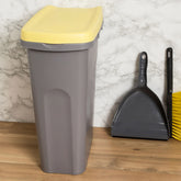 25 Liter Mülleimer schmal Klapp-Deckel Müllsackhalterung 39x24x51 cm Recycling Mülltrennung Abfalleimer Abfallbehälter Müll Küche rechteckig Abfallsammler 25 Liter Kunststoff Eimer Mülltonne