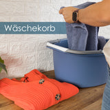 Ovale Schüssel mit Tragegriff 25 Liter - Waschschüssel Spülschüssel 60 x 40 cm Aufbewahrung