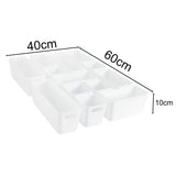 Schubladen Organizer 13 Teile Set - 10 cm hoch - Boxen in 3 Größen - Schubladeneinsatz passend für Schubladen von 40 x 60 cm