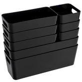 Schubladen Organizer 13 Teile Set - 10 cm hoch - Boxen in 3 Größen - Schubladeneinsatz passend für Schubladen von 40 x 60 cm