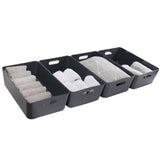 Unterbett Schubladen Organizer Set - 12 cm hoch - passend für Bettkasten 40x100 cm - Bett Aufbewahrung