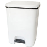 Mülleimer Treteimer 26 Liter eckig 34x30x45cm Kunststoff - Pedal zum Öffnen und Schliessen - Küche Pedaleimer Papierkorb Eimer Abfalleimer Abfallbehälter Mülltonne Müll Mistkübel