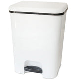 Mülleimer Treteimer 26 Liter eckig 34x30x45cm Kunststoff - Pedal zum Öffnen und Schliessen - Küche Pedaleimer Papierkorb Eimer Abfalleimer Abfallbehälter Mülltonne Müll Mistkübel