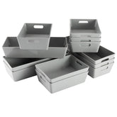 Schminktisch Schubladen Organizer - 5 cm hoch - 12 Teile - Ordnungssystem - Boxen in 2 Größen Aufbewahrungsbox Box - Schubladeneinsatz 75x38 cm