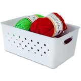 Ordnungsbox-Set WEIß-GRAU-ANTHRAZIT - 24x16x10cm - 3,3 Liter - DINA5 - Schubladenorganizer Ordnungskorb Schublade - Organizerbox Ordnungssystem Kunststoff Aufbewahrung Bad Korb Schrank Schreibtisch