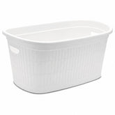 Wäschekorb 35 Liter mit 2 Grifflöcher 57x37x27 cm ohne Löcher Korb - Haushaltskorb Wäschewanne Tragekorb Wäschesammler Wäschesortierer Wäschebox Aufbewahrung Kunststoff