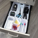 Schubladen Organizer 8 Teile Organizer Set - 10 cm hoch - Boxen in 3 Größen - passend für Schubladen von 30 x 50 cmSchubladeneinsatz passend für Schubladen von 30 x 50 cm