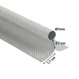 Zweifahniges Kederband - Meterware Ø7mm Band 2 cm breit Wohnwagen Wohnmobil Caravan Boot Zeltkeder Vorzelt - Keder Verbindung - Doppelfahnenkeder Textilkeder für Zelt Plane Sonnensegel
