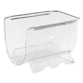 Flaschenregal Kühlschrank-Organizer 20,5x12x11 cm durchsichtig stapelbar - Aufbewahrungsbox Fridge Organizer Flaschenhalter Flaschenständer Kühlschrankbox BPA-frei transparent Küchenschrank Box