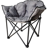 XXL-Campingstuhl 150 kg Tragkraft Mondstuhl klappbar Klappmaß 100x30cm gepolstert Getränkehalter und Tragetasche